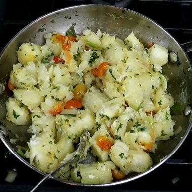 Boiled and Fried Cassava with CaribbeanPot